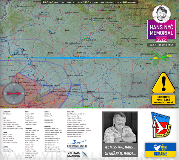 Briefing Map / Hans Nyč Memorial 2025